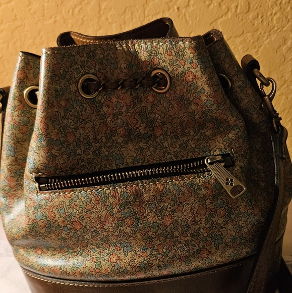 Patricia Nash Genuine Leather CIVETTA Bucket/ Crossbody Purse. Adjustable Strap. - Picture 10 of 12